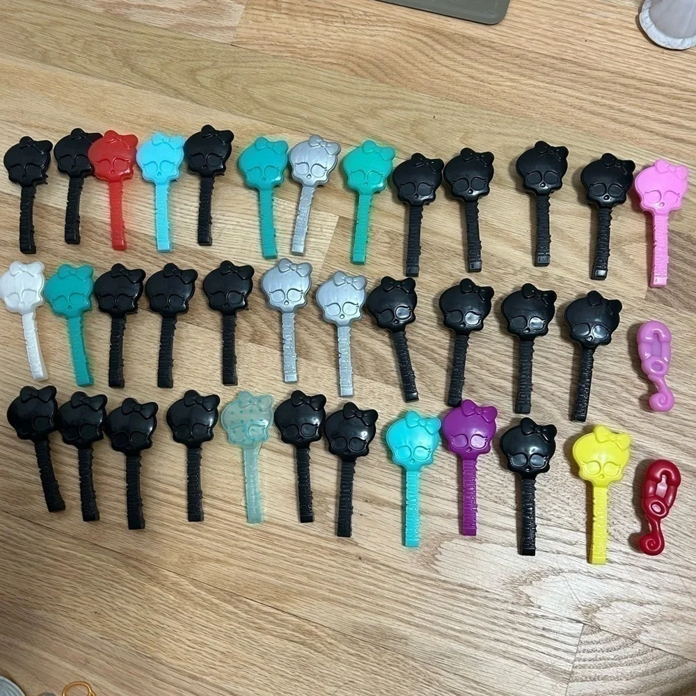 Monster High Hair Brush Lot Bundle Black Blue Purple Kids Doll Accessories